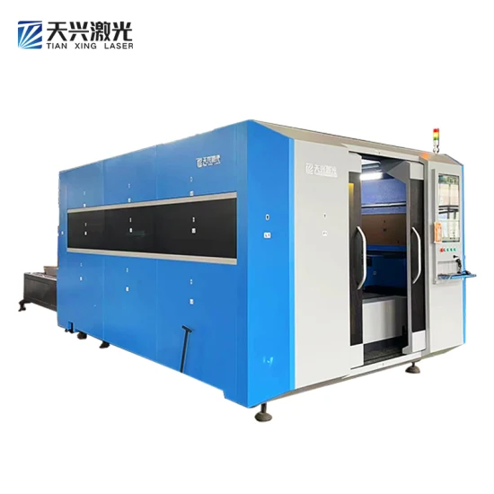 Fiber Laser Cutting Machine Sheet Metal with Laser and Double Exchange Tables Laser Cutting Machine for Carbon Sheet 1500*3000m 1000